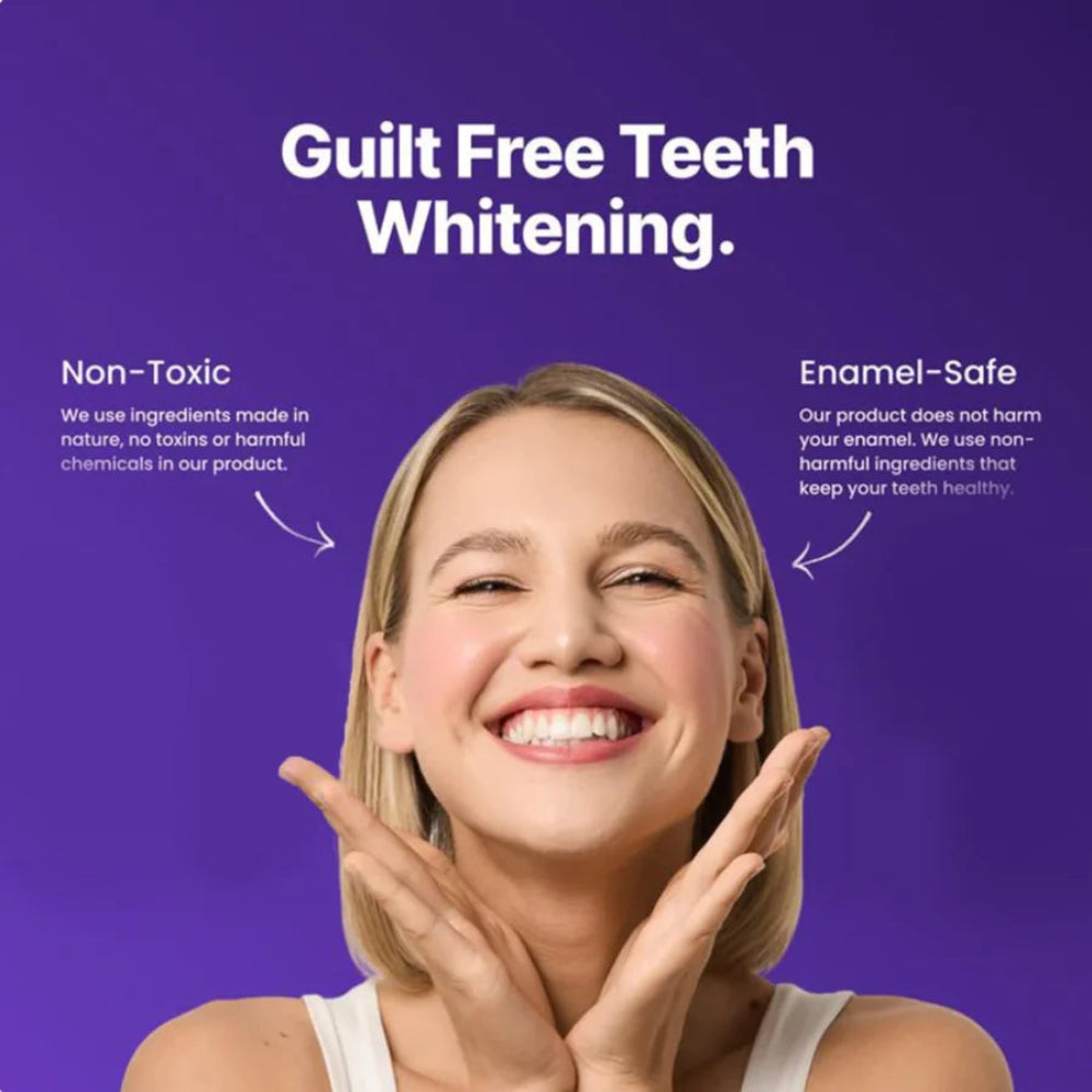 Valouré Purple Teeth Whitening Strips – Enamel Safe, Peroxide-Free